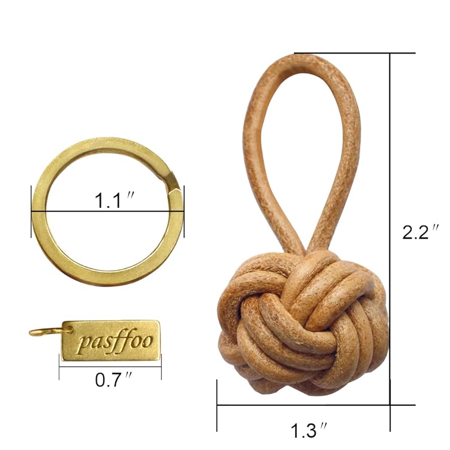 leather tassel keychain