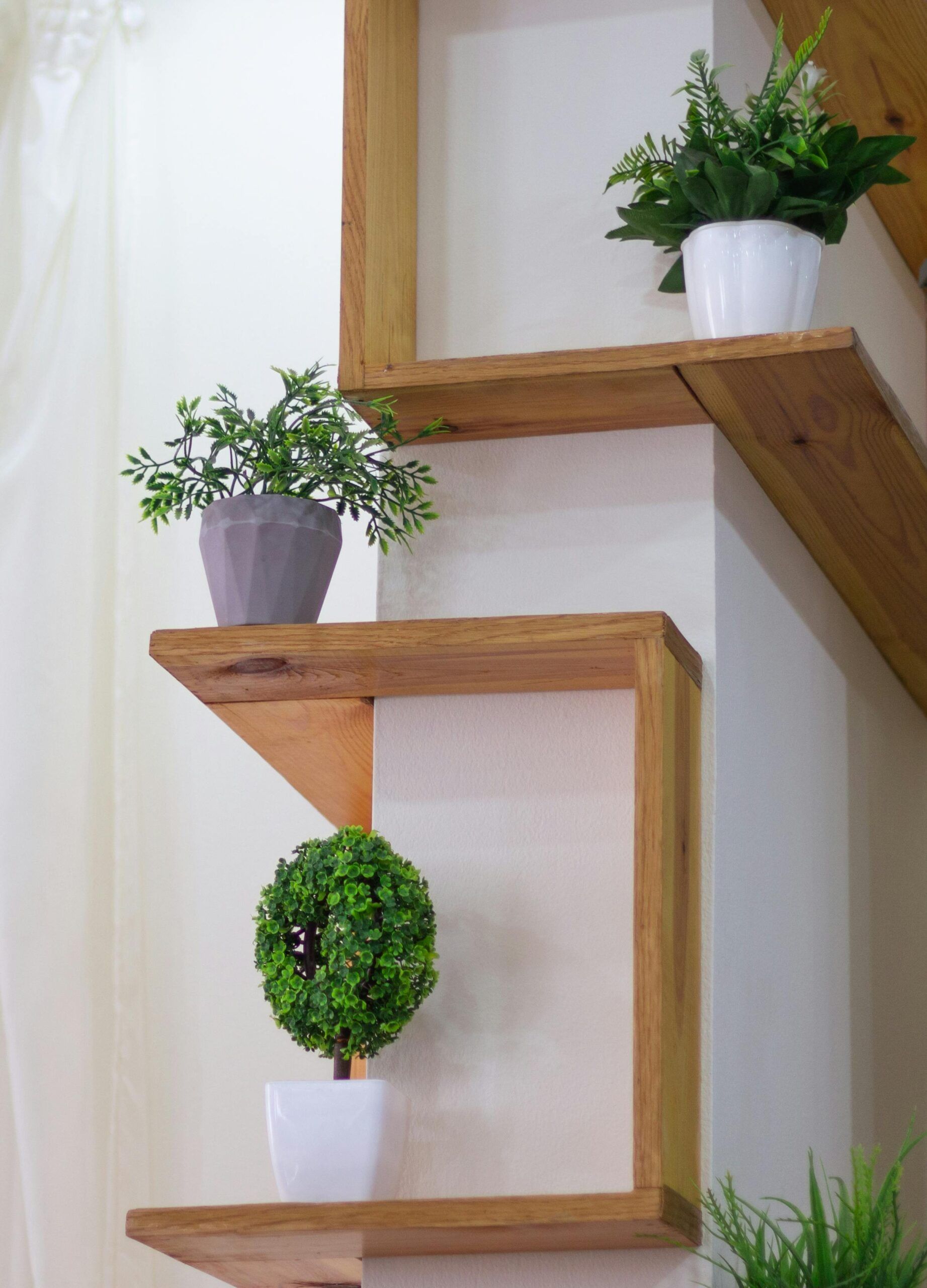 Floating Wood Shelves