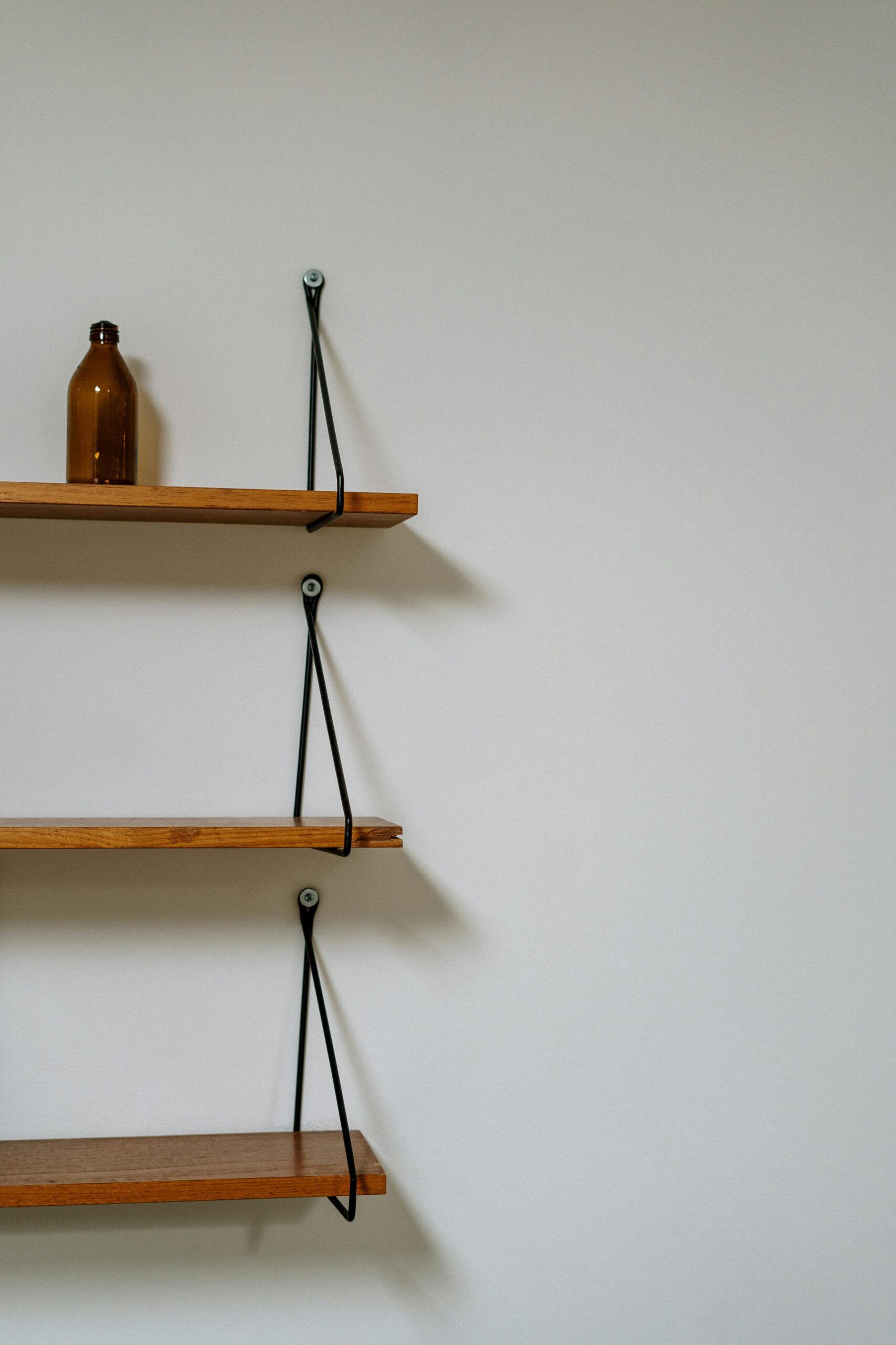 Floating Wood Shelves