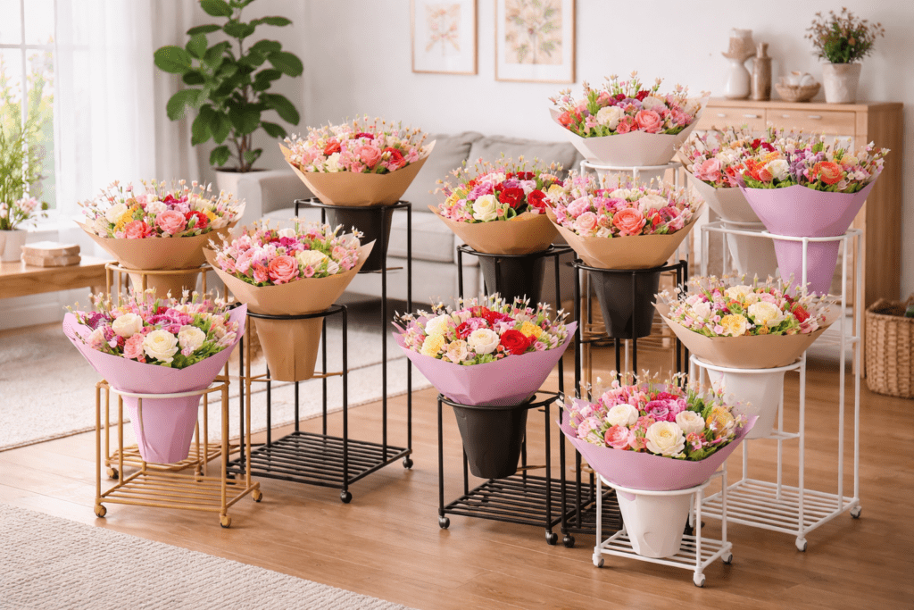 Flower Bouquet Display Stands