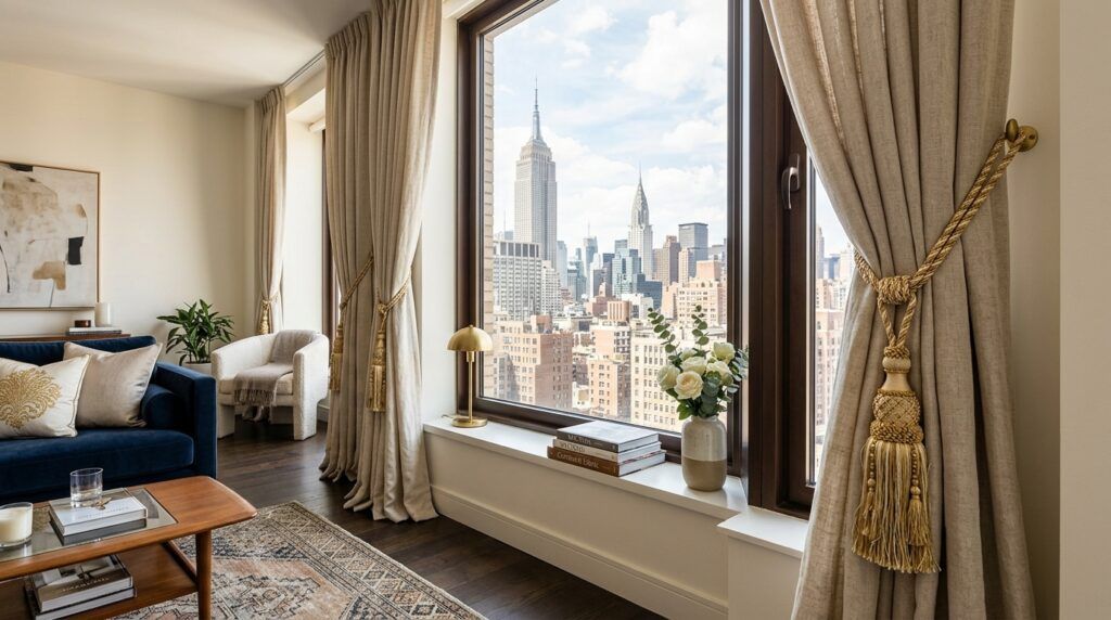 Curtains with Tassels Tiebacks