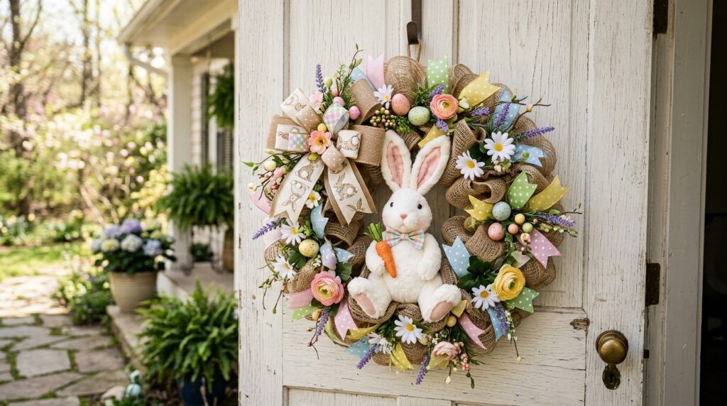 easter bunny wreath