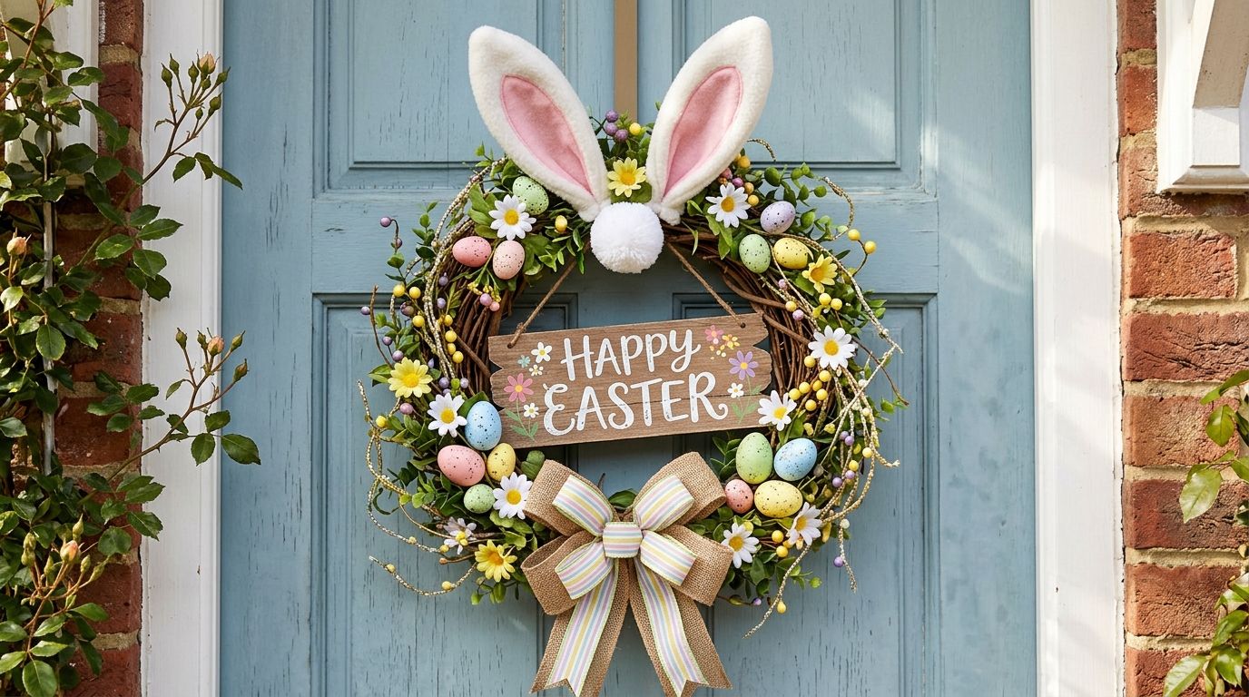 You are currently viewing Easy Easter Bunny Wreath Ideas for Small Apartments in NYC