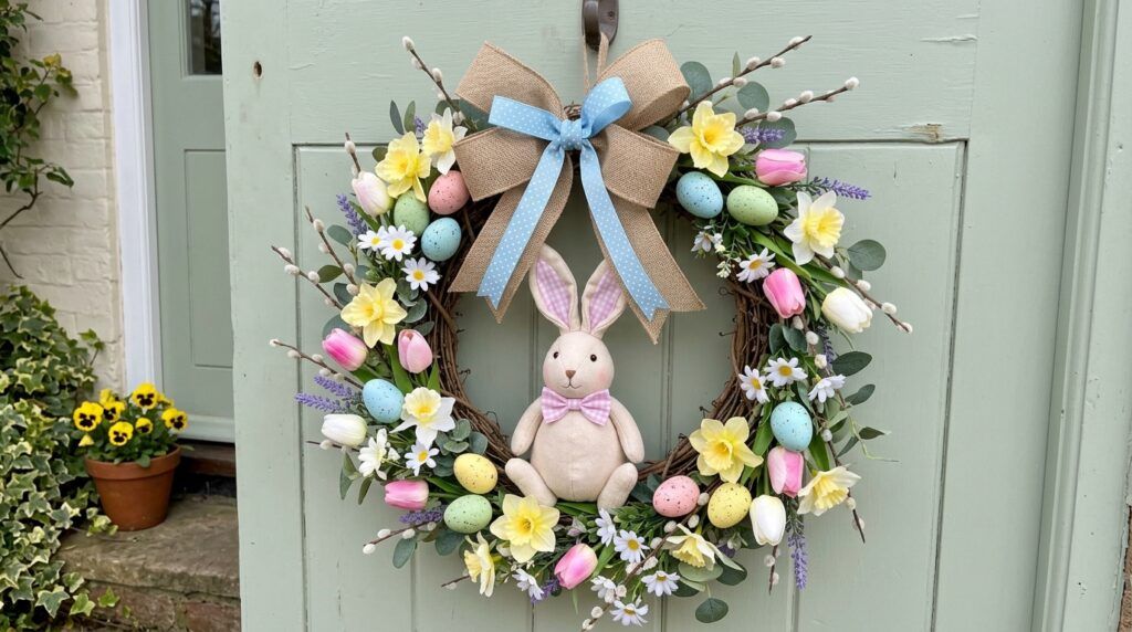 easter bunny wreath