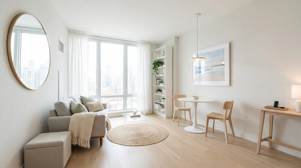 make a small apartment look bigger