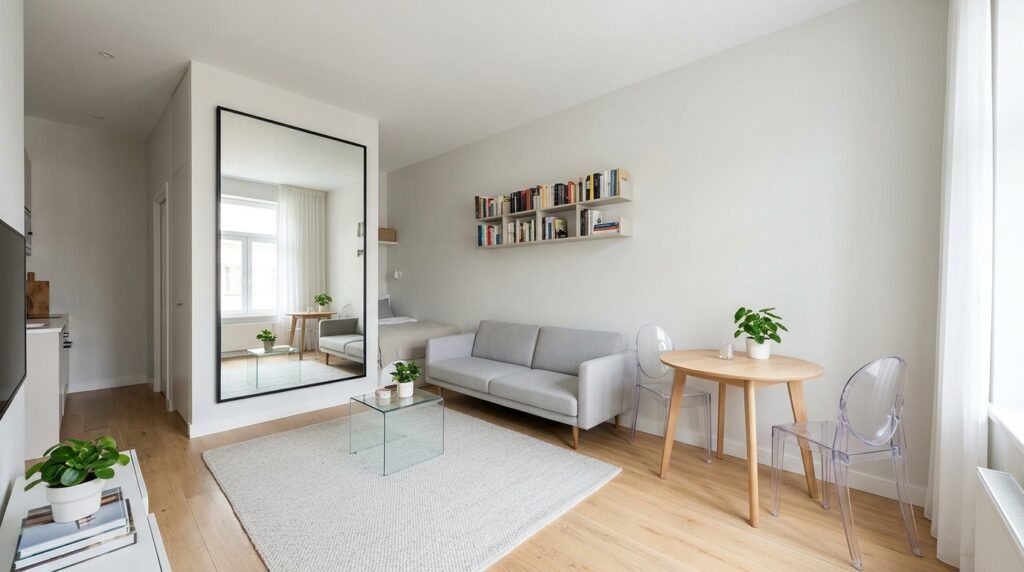 make a small apartment look bigger