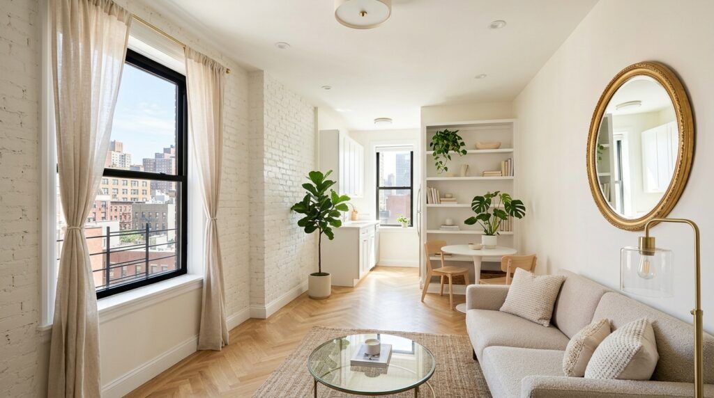 Dark NYC Apartment Feel Bright and Spacious