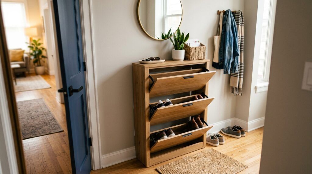 Entryway Shoe Storage Cabinet