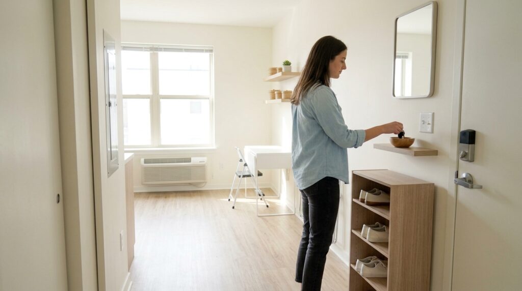 how to organize a tiny apartment