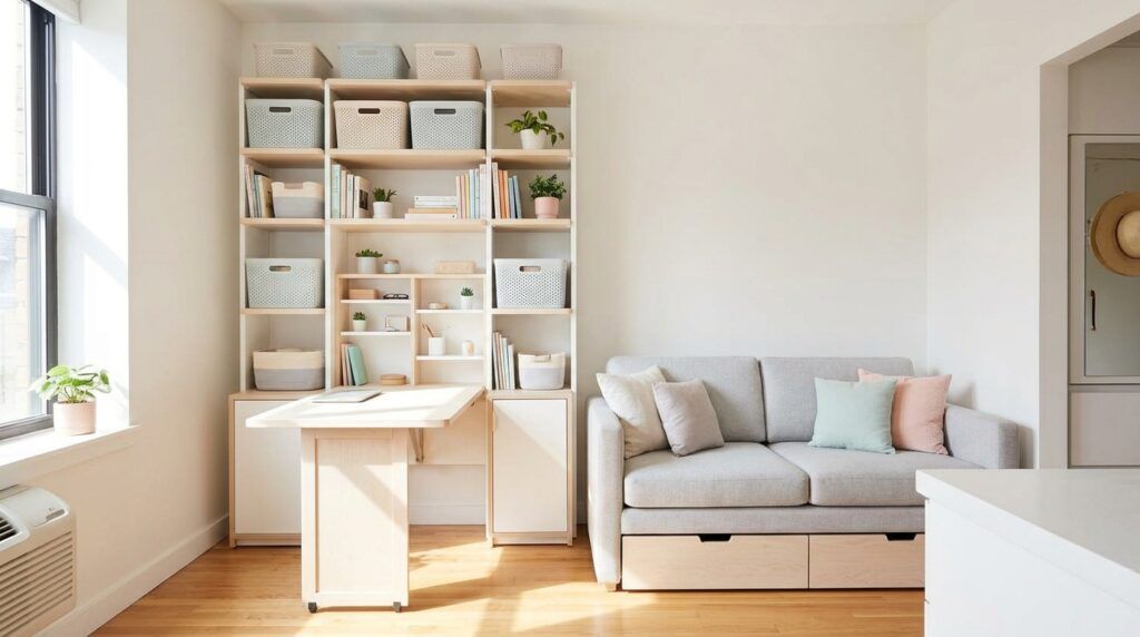 how to organize a tiny apartment