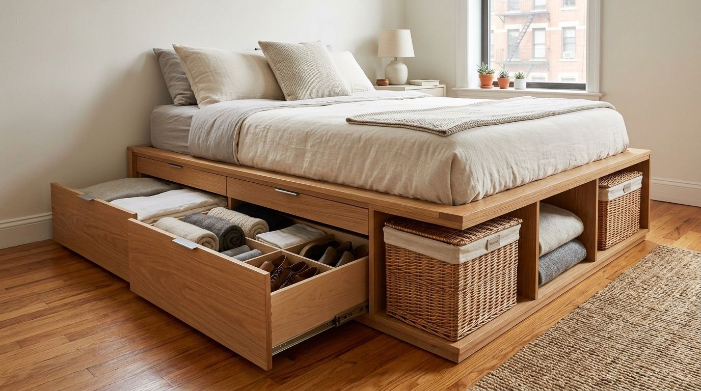 You are currently viewing Under-Bed Storage Ideas for NYC Apartments: Smart Ways to Create More Space Without Adding Clutter