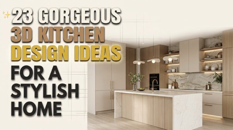 Read more about the article 23 Gorgeous 3D Kitchen Design Ideas for a Stylish Home