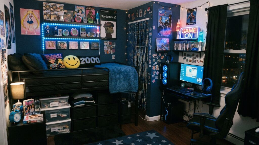 2000s teen bedroom boy