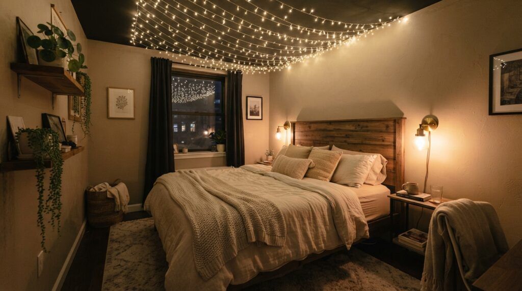 Fairy Lights Bedroom