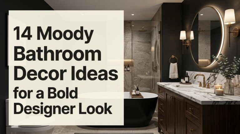 Read more about the article 14 Moody Bathroom Decor Ideas for a Bold Designer Look