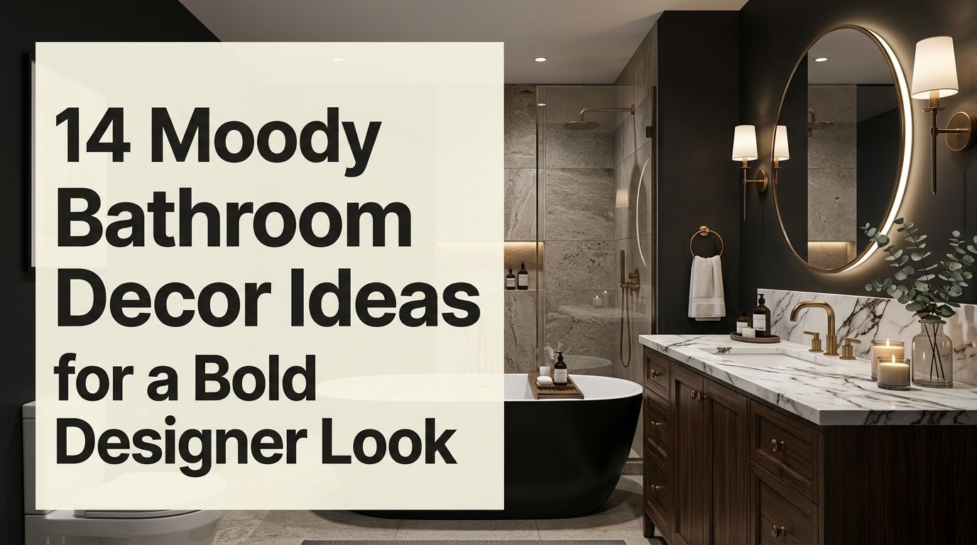 You are currently viewing 14 Moody Bathroom Decor Ideas for a Bold Designer Look