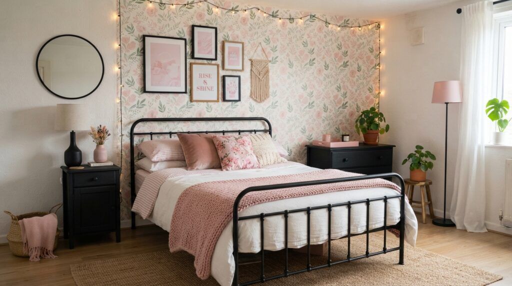 Black and Hot Pink Room