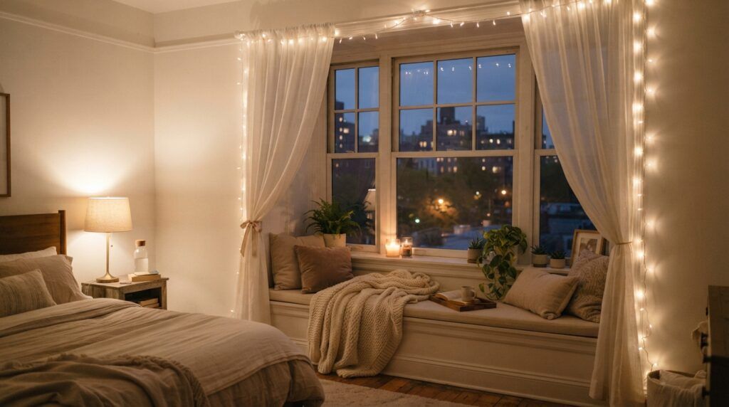Fairy Lights Bedroom
