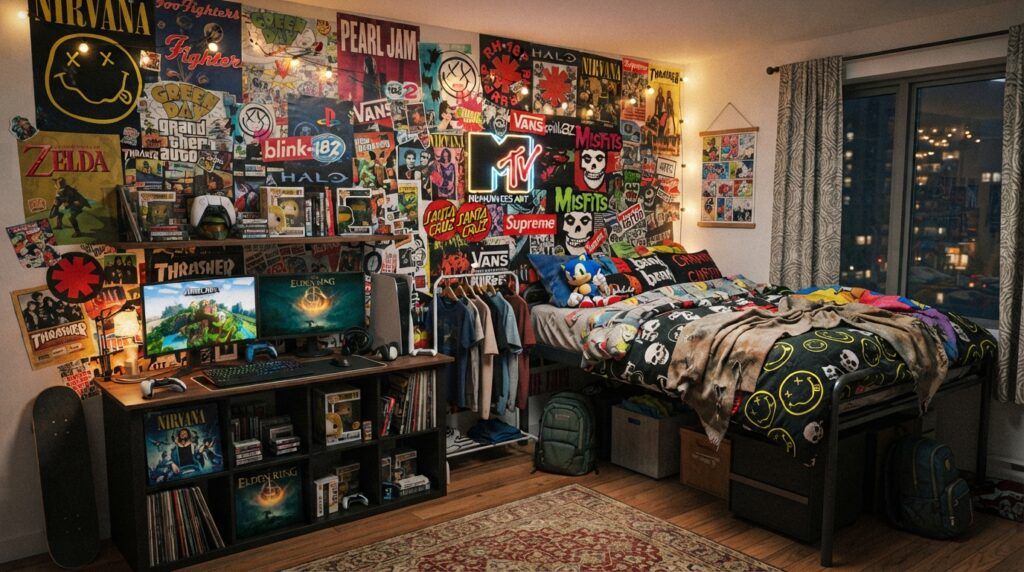 MTV Inspired Poster Wall