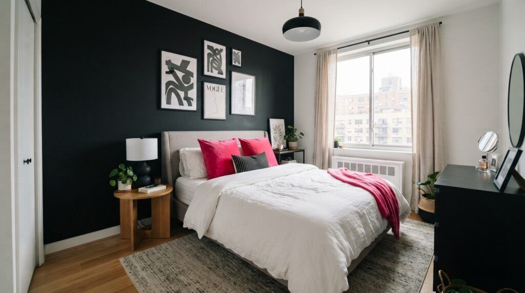 Black and Hot Pink Room