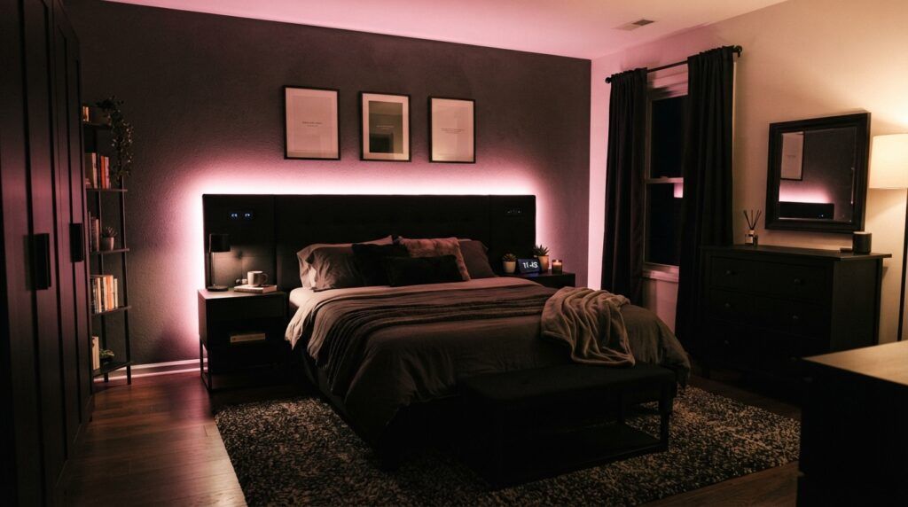 Black and Hot Pink Room