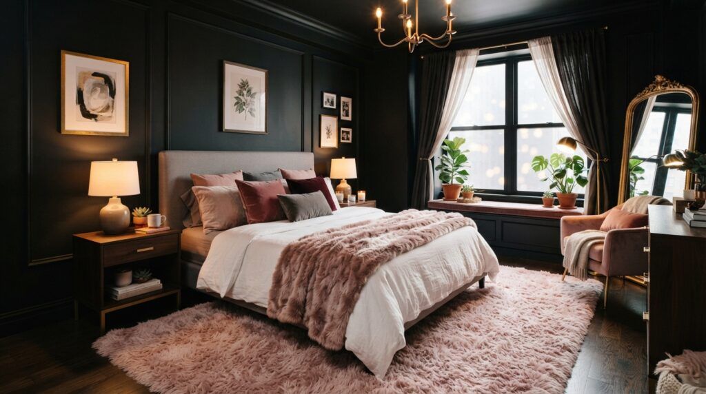 Black and Hot Pink Room