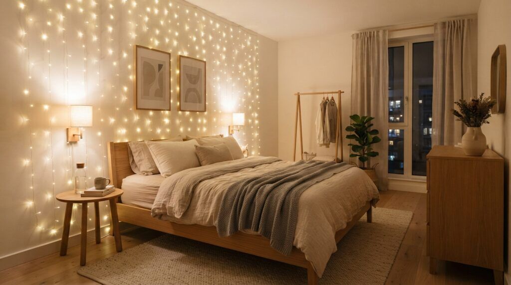 Fairy Lights Bedroom
