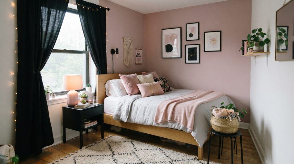Black and Hot Pink Room