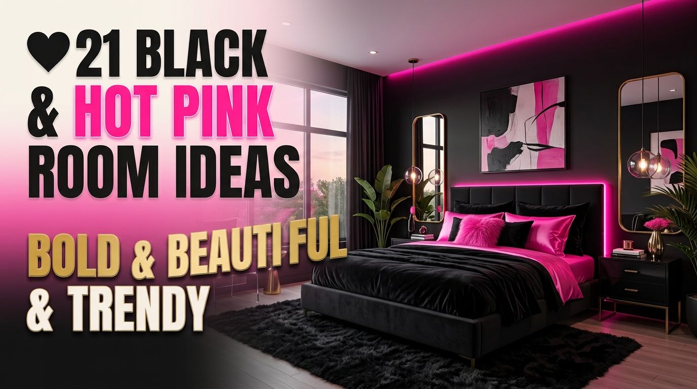 You are currently viewing 21 Black and Hot Pink Room Ideas That Look Bold and Beautiful
