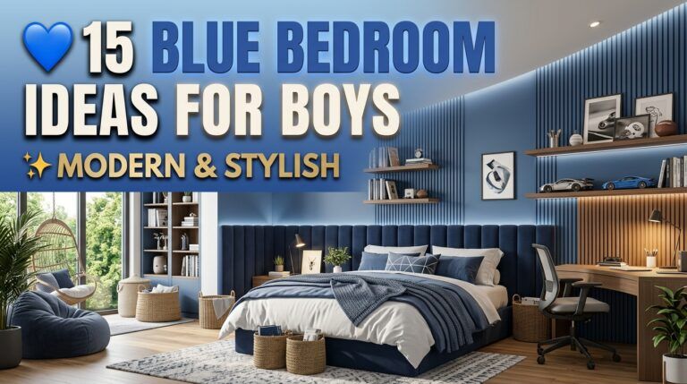 Read more about the article 15 Blue Bedroom Ideas for Boys That Look Modern and Stylish
