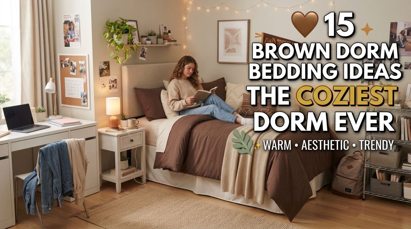 You are currently viewing 15 Brown Dorm Bedding Ideas That Make Any Dorm Feel Cozy