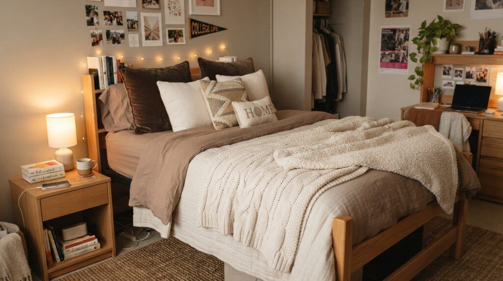Brown Dorm Bedding