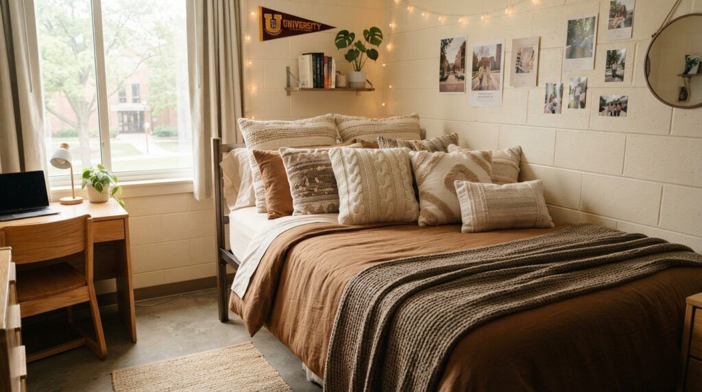 Brown Dorm Bedding