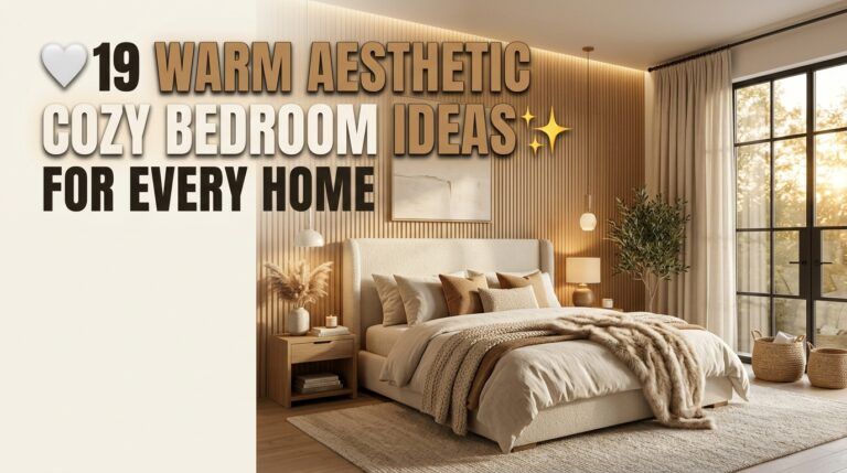 Read more about the article 19 Warm Aesthetic Cozy Bedroom Ideas for Every Home
