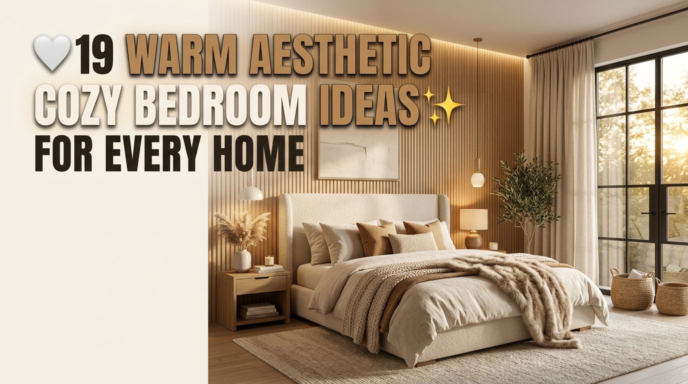 You are currently viewing 19 Warm Aesthetic Cozy Bedroom Ideas for Every Home