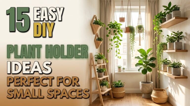 Read more about the article 15 Easy DIY Plant Holder Ideas for Small Spaces