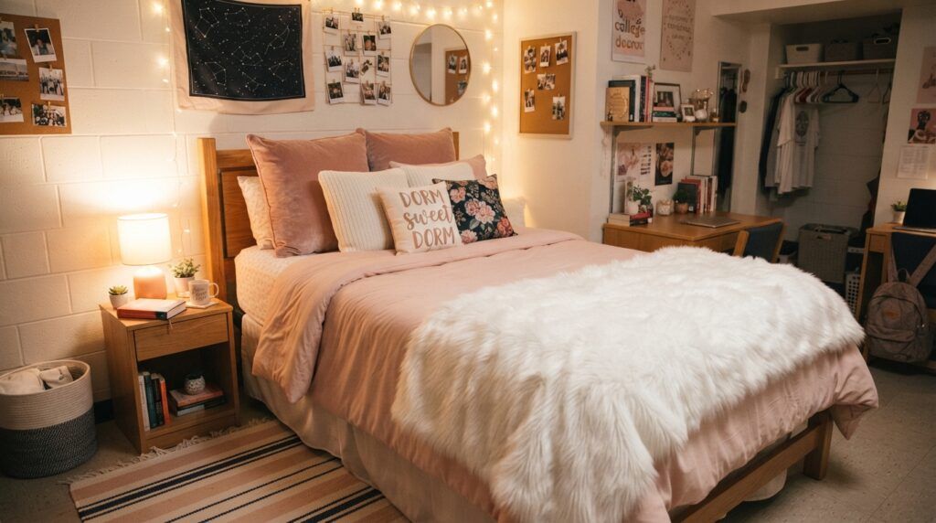 Pink Dorm Bedding Ideas