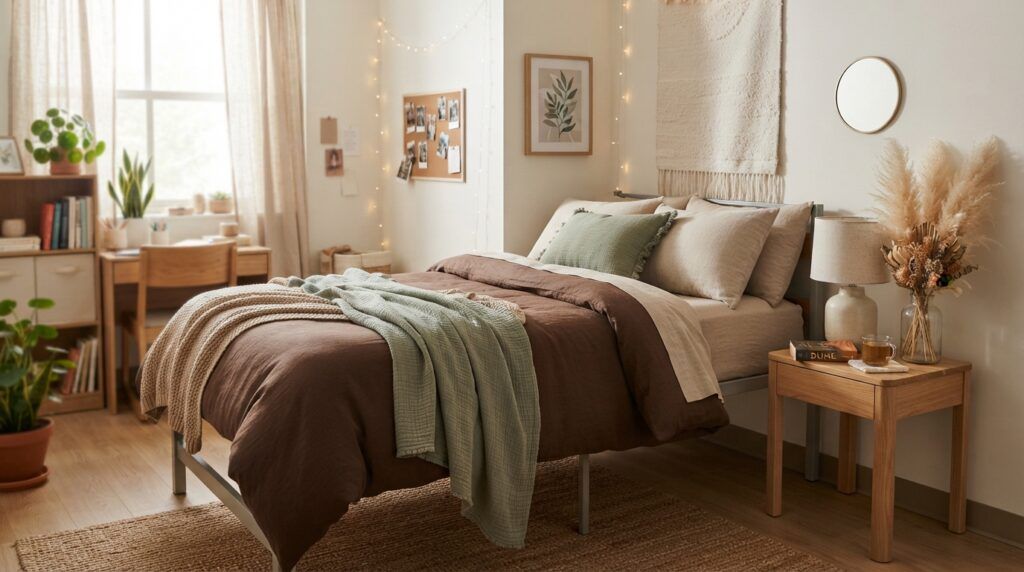 Brown Dorm Bedding