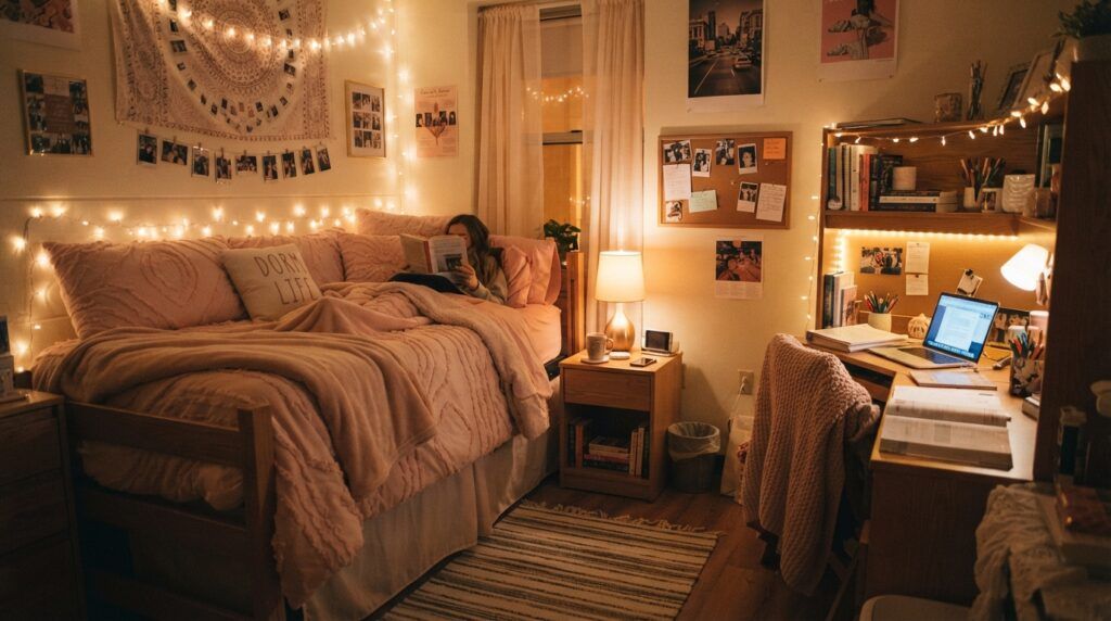 Pink Dorm Bedding Ideas