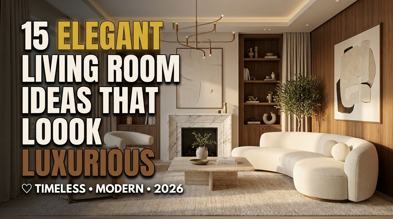 You are currently viewing 15 Elegant Living Room Ideas That Make Every Home Look Luxurious