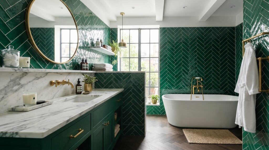 Emerald Green Bathroom Ideas