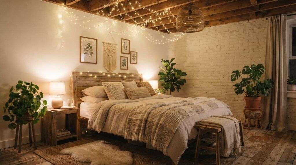 Fairy Lights Bedroom