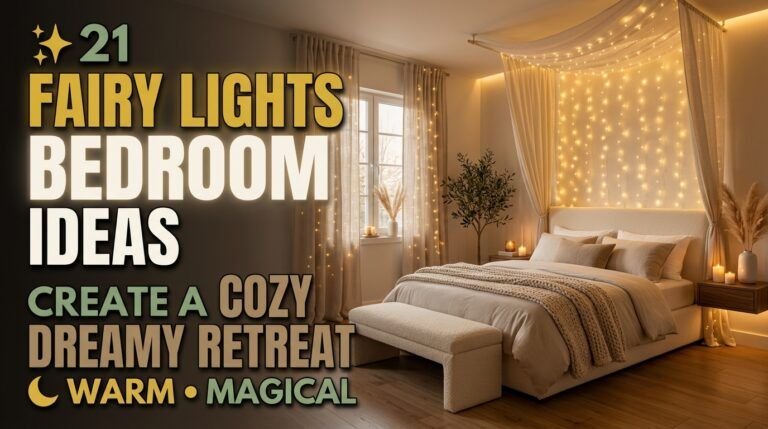 Read more about the article 21 Fairy Lights Bedroom Ideas That Create a Cozy Dreamy Retreat