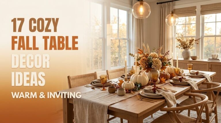 Read more about the article 17 Cozy Fall Table Decor Ideas That Feel Warm and Inviting
