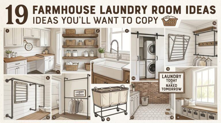 Read more about the article 19 Farmhouse Laundry Room Ideas You’ll Want to Copy