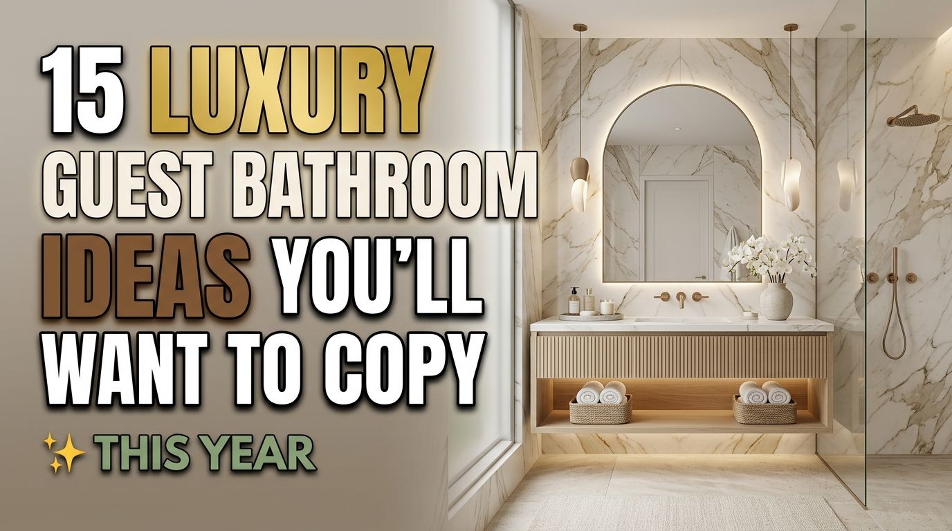 You are currently viewing 15 Luxury Guest Bathroom Ideas You’ll Want to Copy This Year
