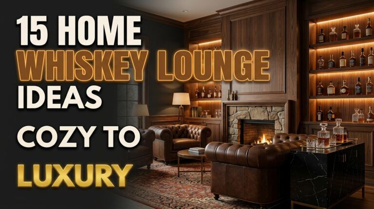 Read more about the article 15 Home Whiskey Lounge Ideas: From Cozy Corners to Full Room Makeovers