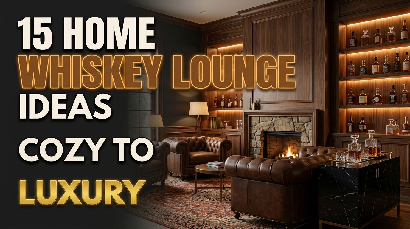 You are currently viewing 15 Home Whiskey Lounge Ideas: From Cozy Corners to Full Room Makeovers