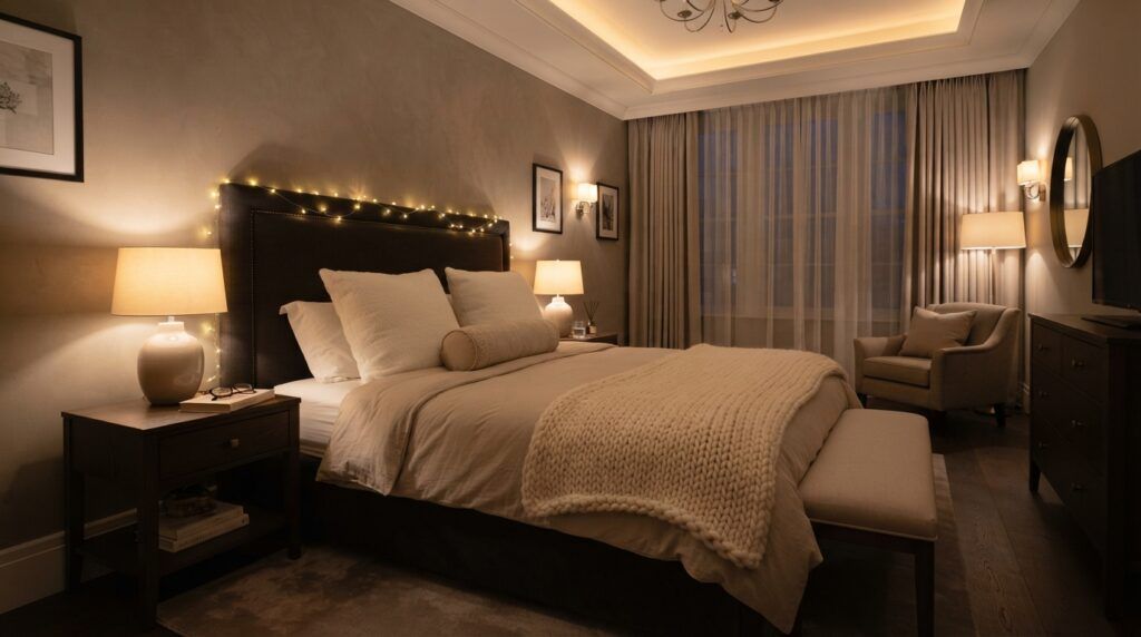 Fairy Lights Bedroom
