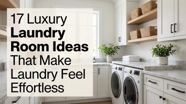 Read more about the article 17 Luxury Laundry Room Ideas That Make Laundry Feel Effortless